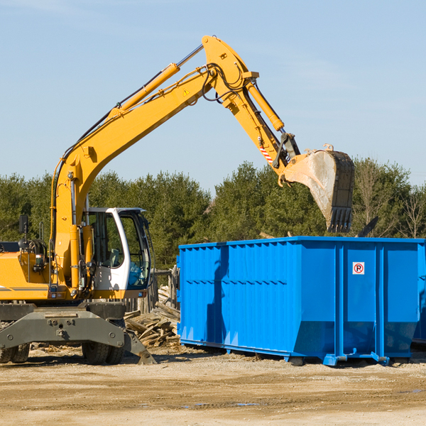 can i request a rental extension for a residential dumpster in Gaylesville AL